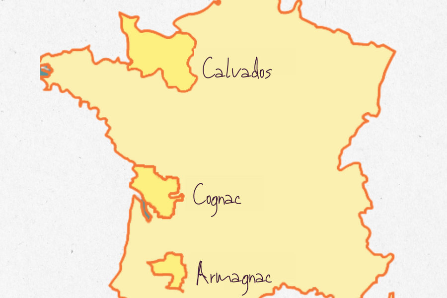 Les différences et les similitudes entre le cognac, l'armagnac et le calvados