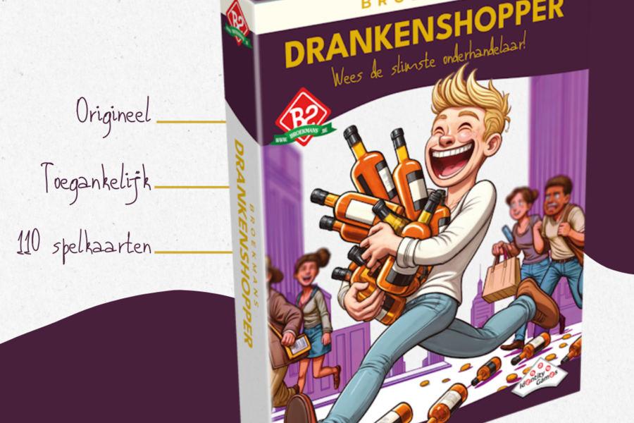 Ontdek het gloednieuwe gezelschapsspel Drankenshopper