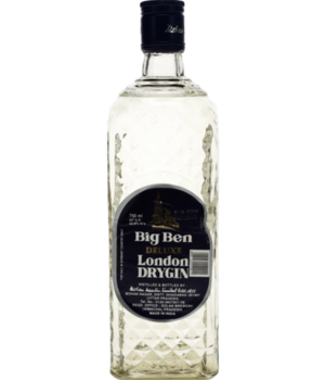 Big Ben Deluxe Dry Gin (Schade: Etiket vuil, beschadigd of ontbrekend)