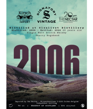 Glenlivet 2006 20y The Nectar & Kirsch - Sherry Hh (Signatory - The Nectar And Kirsch)