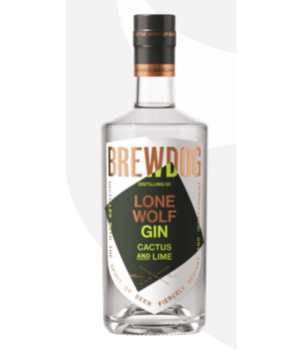 Lone Wolf Cactus & Lime Gin (Déclassé: Étiquette sale, abîmée ou manquante)