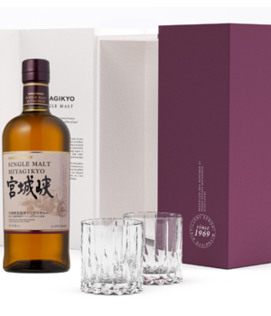Miyagikyo Single Malt + 2 Glazen