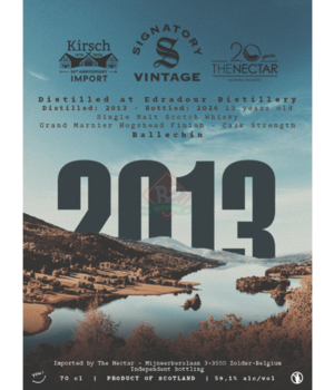 Ballechin 2013 13y Nectar & Kirsch - Grand Marnier Finish (Signatory - The Nectar And Kirsch)