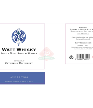 Clynelish 2013 12y (Campbeltown Whisky Company - Watt Whisky) *PRESALE*
