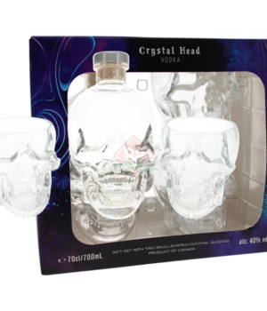 Crystal Head Vodka + 2glasses
