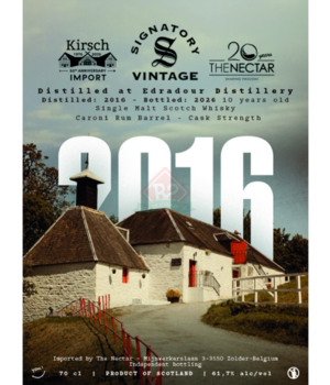 Edradour 2016 10y The Nectar & Kirsch - Caroni Rum Matured (Signatory - The Nectar And Kirsch)