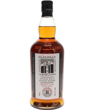 Kilkerran 8y Cask Strength Sherry (Schade: Etiket vuil, beschadigd of ontbrekend)