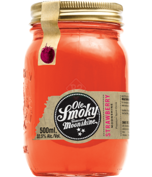 Ole Smoky Strawberry Moonshine 50cl (Schade: Etiket vuil, beschadigd of ontbrekend)