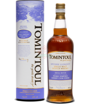 Tomintoul Pedro Ximenez Sherry Finish Tube Incl.