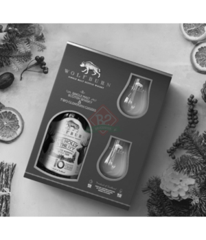 Wolfburn Holly & Ivy + 2 Glasses