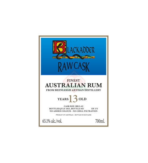Beenleigh 2007 13y Barc (Blackadder Rum) Incl. Doos