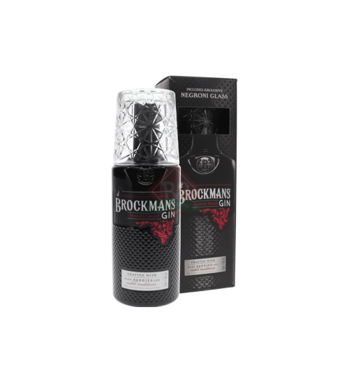 Brockmans + Negroni Glas