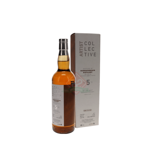 Bunnahabhain Staoisha 2014 5y Artist (Signatory - Artist Edition) Incl. Doos
