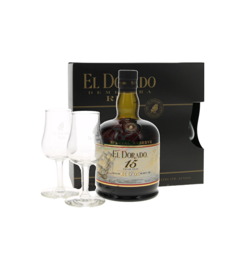 El Dorado 15y + 2 Glasses