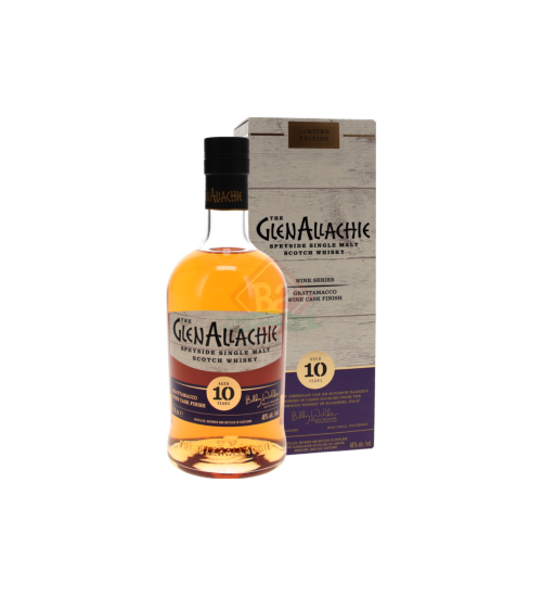 Glenallachie 10y Grattamacco Wine Finish Boîte Incl.