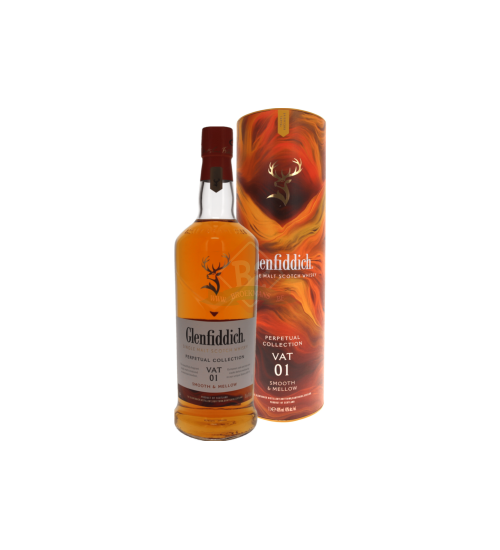 Glenfiddich Perpetual Collection Vat 01 Smooth & Mellow 1l Tube Incl.