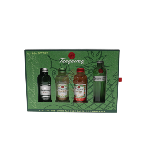 Tanqueray Miniset 4x5cl Tanqueray 43,1°, Rangpur, Sevilla & Tanqueray Ten