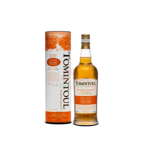 Tomintoul White Port Cask Finish Tube Incl.